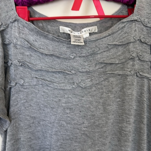 Max Studio Drop Waist Grey Dress - Picture 11 of 12